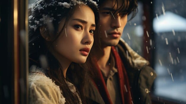 A montage of different K-drama genres, including romance, historical drama, thriller, and comedy, showcasing the variety available to viewers.