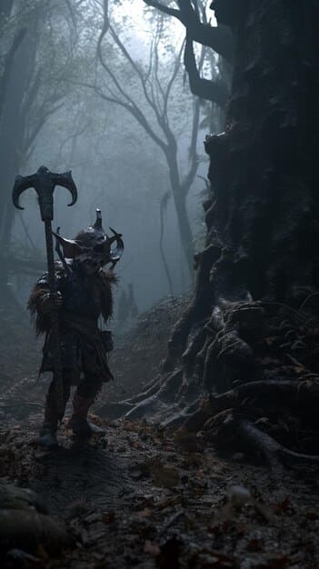 A poignant scene from