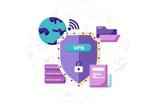 A diagram illustrating the difference between a VPN and a Smart DNS proxy. The VPN diagram shows all internet traffic being routed through a server in a different location, while the Smart DNS proxy diagram shows only the location-revealing traffic being redirected.