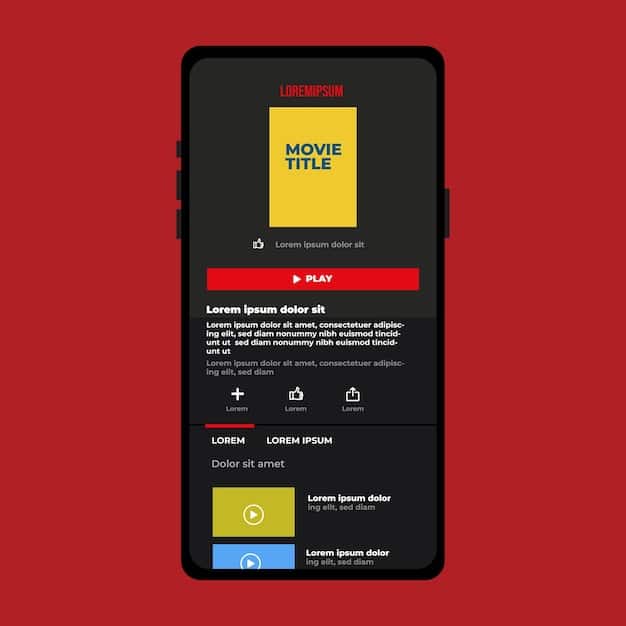 A screenshot of the Netflix app on a smartphone, highlighting the download icon next to a drama episode. The interface shows suggested titles and categories, with the download progress visible for the selected episode.