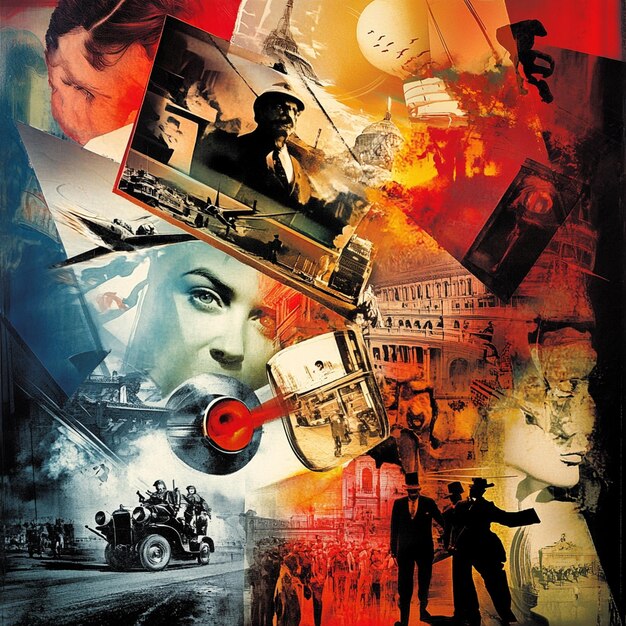 A collage of posters from various international dramas, showcasing dramas from different countries like France, Spain, and the UK. The posters should feature diverse characters and intriguing storylines.