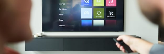 Close-up of a smart TV settings menu focusing on video and audio adjustments. The menu highlights options for adjusting resolution, HDR settings, and sound output configurations. Text overlay emphasizes the importance of calibrating these settings for optimal streaming quality.