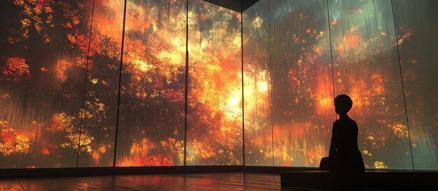 A wide shot showing the setting of a key scene in the episode, emphasizing the atmosphere and how it contributes to the mood and tension. The image should be visually striking and evocative.