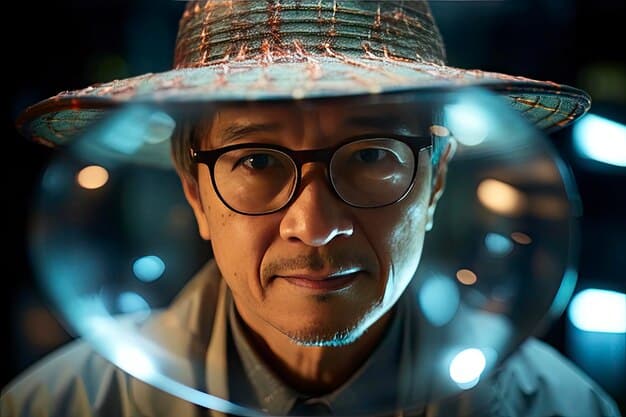 Close-up shot of the hidden clue discovered in [Nome do Episódio]. Focus on the object and the character's reaction.