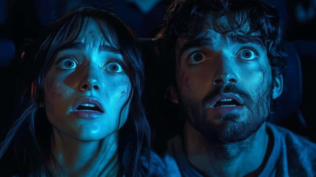 A close-up shot of two characters faces, caught in a moment of intense confrontation, with subtle lighting highlighting their emotional expressions during a critical scene in [Episode Title].