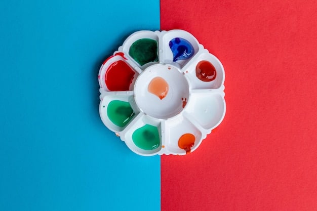 A color palette scheme from a famous dramatic production, showcasing how different colors were used to convey specific emotions, such as red for passion, blue for sadness, or green for envy.