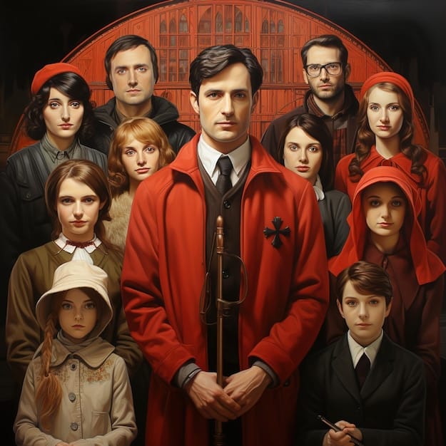 A collage of actors who have famously portrayed iconic literary characters in film adaptations.