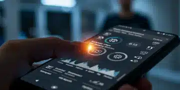 Android phone displaying performance optimization settings and charts