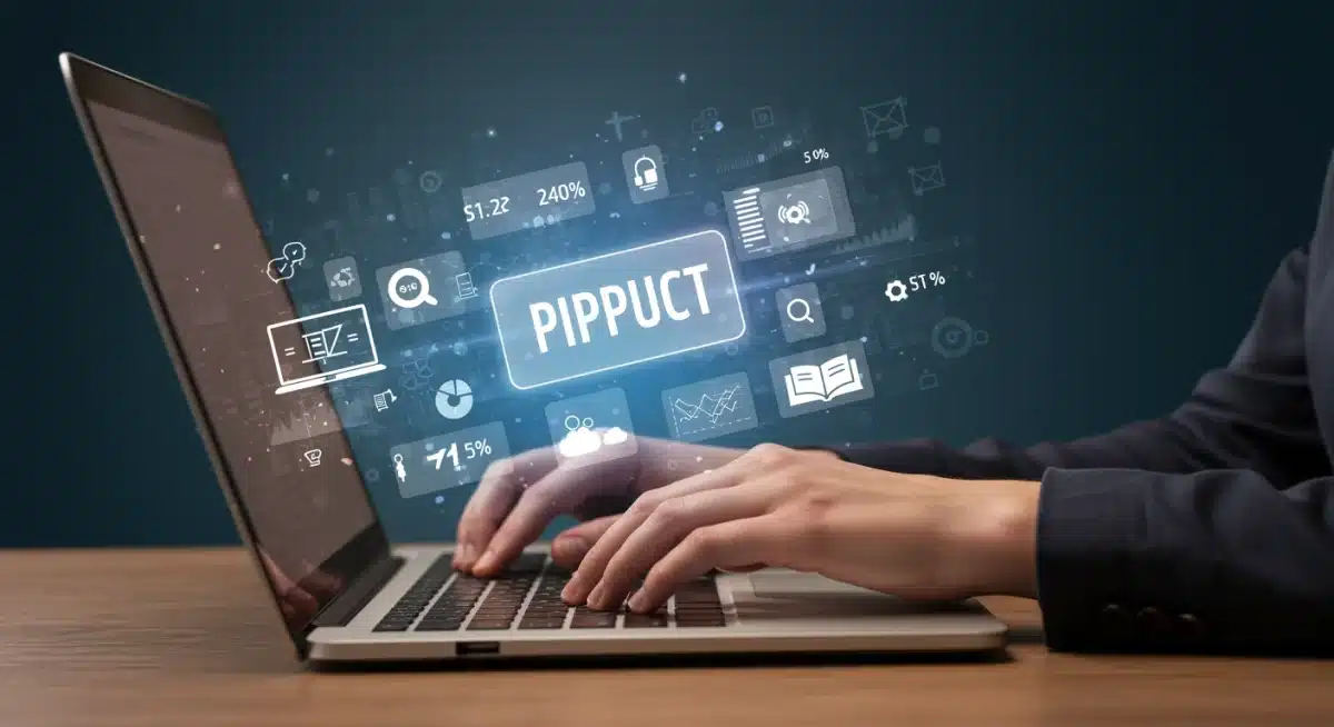 Person creating digital products on a laptop for online income