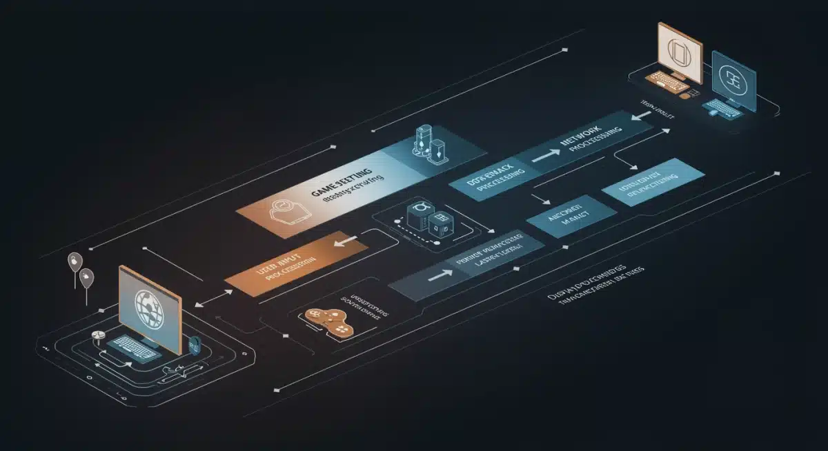 Infographic detailing game streaming latency components