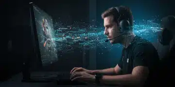 Gamer experiencing low latency cloud gaming in 2026
