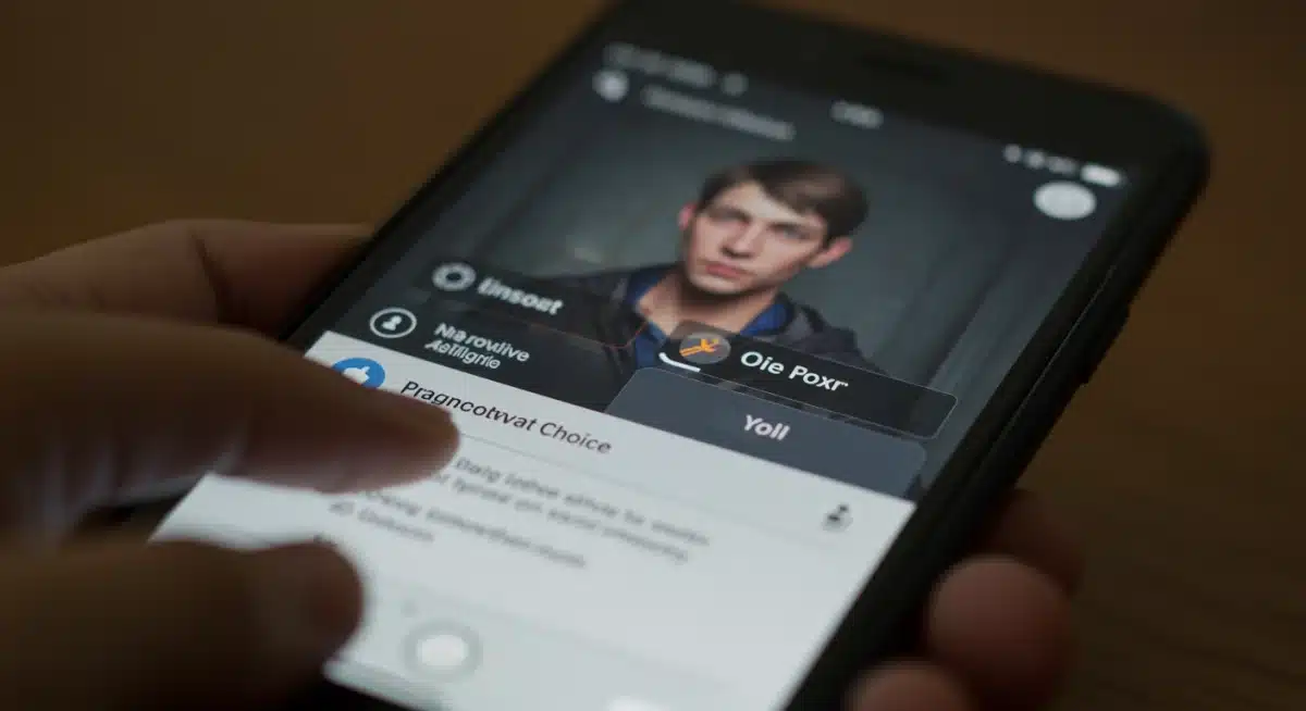 Mobile game screen showing a crucial narrative choice