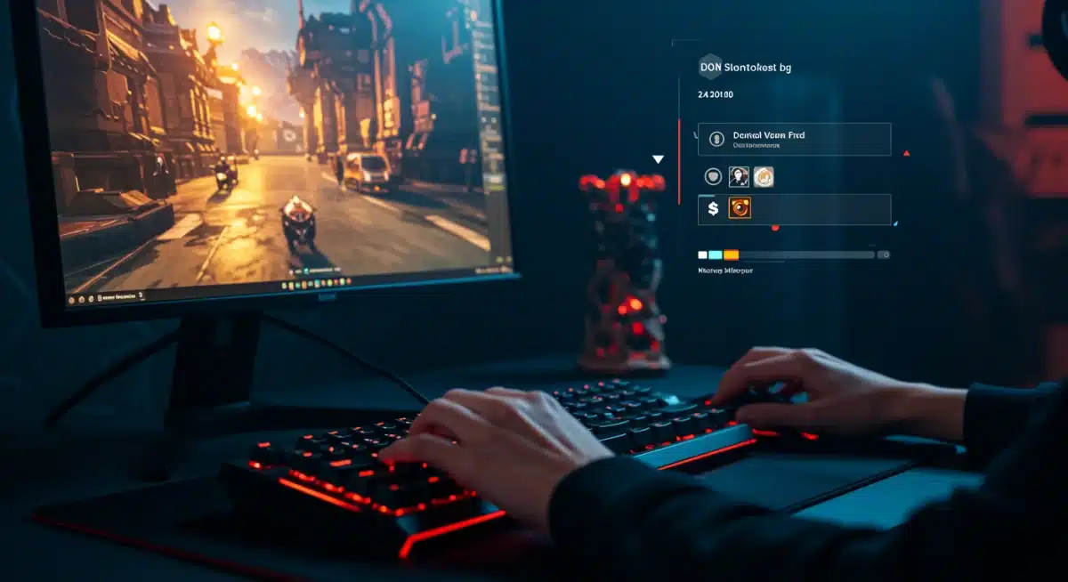 Professional gamer streaming and interacting with live audience