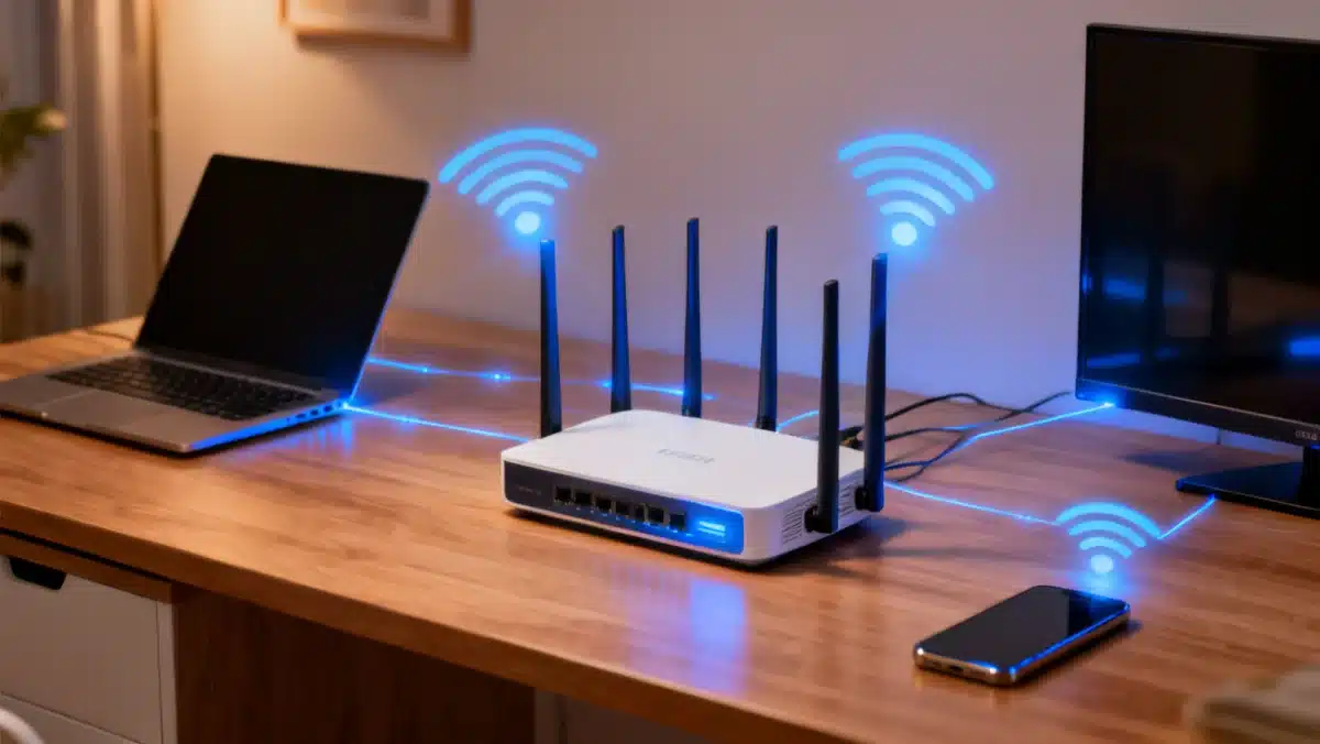Optimized network router managing multiple devices for better streaming