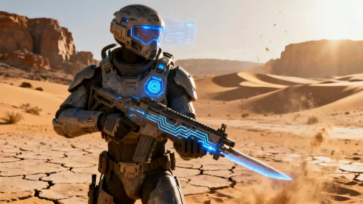 Detailed 3D character model from an upcoming US VR game, showcasing graphics.