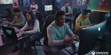 Diverse American gamers enjoying Game Pass Ultimate across multiple devices